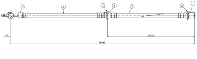 FREN HORTUMU ON CAMRY CV - SV - 10 - 11 - 20 - 21 83 - 91