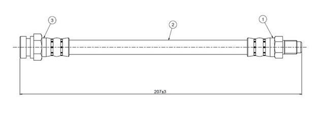 FREN HORTUMU ON 1.3 1.5 C21 - 22 89 - .