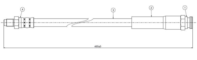 FREN HORTUMU ON DEDRA 1.8 115 CV 96 - 