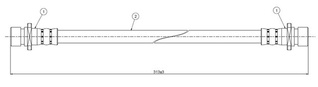 FREN HORTUMU ARKA JAZZ AA 83 - 86