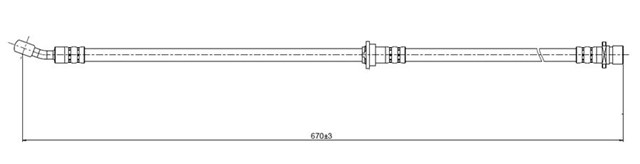 FREN HORTUMU ON LEGEND 3.5 I V6 24V 98 - .