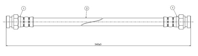 FREN HORTUMU ARKA SIGMA A121 - 123 78 - 80