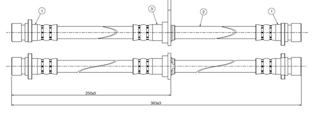 FREN HORTUMU ARKA ACCORD AERODECK CE 94 - .