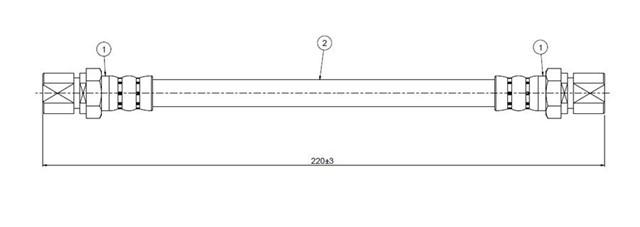 FREN HORTUMU ARKA LANOS 1.6 SX 97