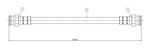 FREN HORTUMU ARKA C4 PICASSO 08 - 