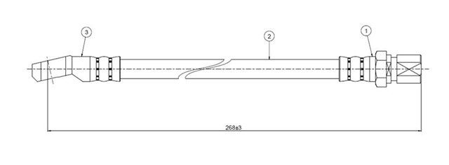FREN HORTUMU ARKA YUGO 80 - 92