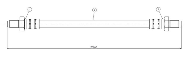 FREN HORTUMU ON COROLLA KE70 - TE71 1.6 79 - 83