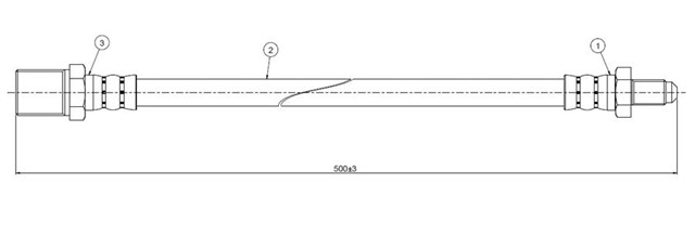 FREN HORTUMU ARKA 40 N - A