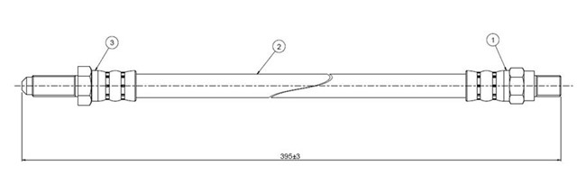 FREN HORTUMU ON 88 - 109 2.3 LR88 OL - LR109 OL HARDTOP 63 - 86