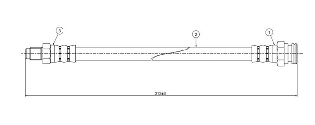 FREN HORTUMU ARKA J5 2.5 DIESEL - 2.5 TD N - A