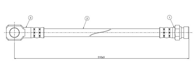 FREN HORTUMU ARKA MB100 90 - 96