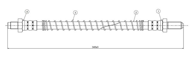 FREN HORTUMU ARKA DEFENDER 90 90 - .