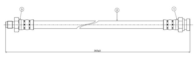 FREN HORTUMU ARKA PICK - UP PE - UD 77 - 85