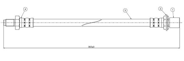 FREN HORTUMU ARKA RUNNER 2.4 TD.3.0I 89 - 