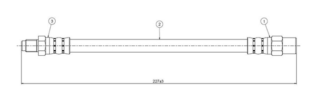 FREN HORTUMU ARKA 850 CSI 95