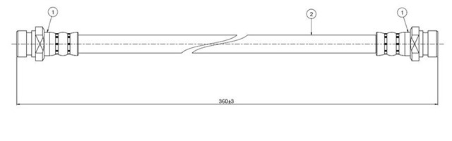 FREN HORTUMU ARKA L300 L032 - 39 - 62 80 - 92