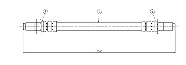 FREN HORTUMU ON CELICA RA - MA - 61 2.8I 83 - 85