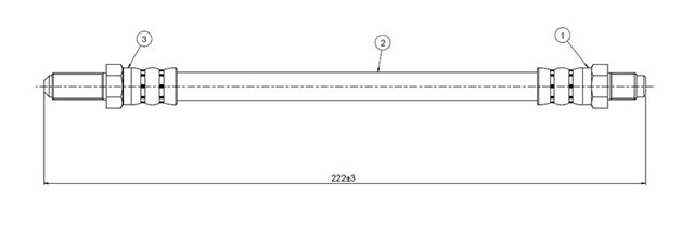 FREN HORTUMU ARKA SIERRA 4X4 RS 85 - 