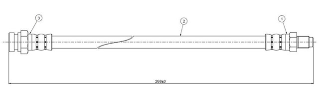 FREN HORTUMU ON SAPPORO A164 2.0 80 - 85