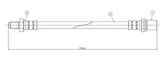 FREN HORTUMU ARKA SPACE CRUISER CR21 - YR20 - 21 83 - 86