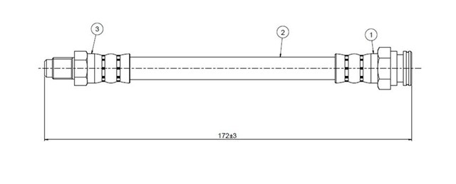 FREN HORTUMU ARKA ZX N2 91 - 97