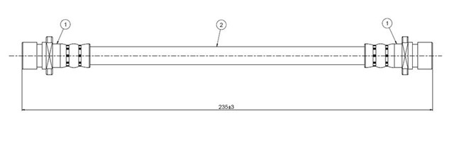 FREN HORTUMU ARKA INTEGRA DA 1.6 86 - 90