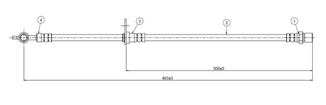 FREN HORTUMU ON STARLET EP80 - 81 1.0 - 1.3 92 - 95