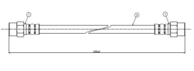 FREN HORTUMU W115 - 123 DEBRIYAJ 76 - 85