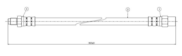 FREN HORTUMU ON S70. V70 2.0 - 2.3 TURBO - 2.5 TD 95 - 
