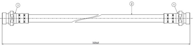 FREN HORTUMU ON 1.3 1.5 C21 - 22 89 - .