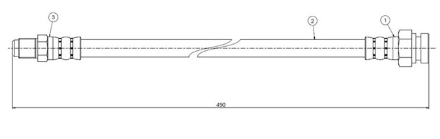 FREN HORTUMU ARKA L 407 608 83 - 86