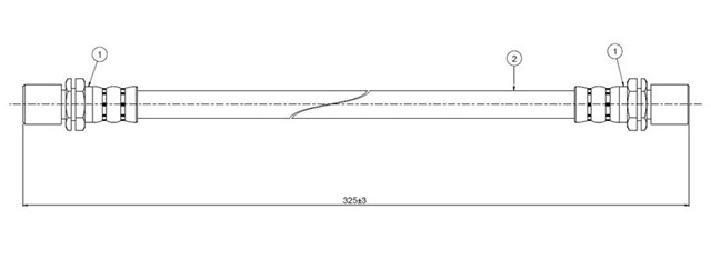 FREN HORTUMU ARKA TERCEL AL20 1.3 82 - 85