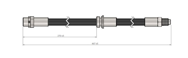 FREN HORTUMU ARKA X5 E70 . X6 E71.E72 07 - 14