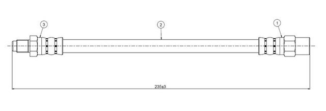 FREN HORTUMU ARKA A6 QUATTRO 94.