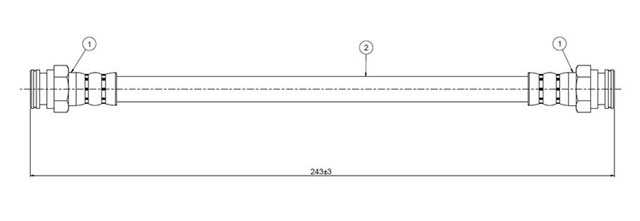FREN HORTUMU ARKA PUNTO EVO 09 - 12