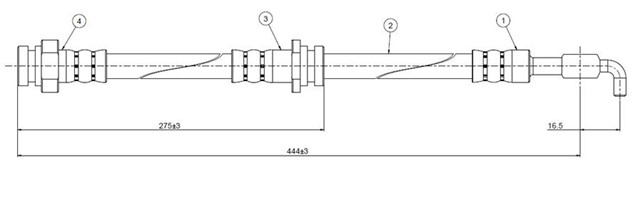 FREN HORTUMU ON 323 BF - BW 85 - 89