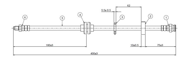 FREN HORTUMU ON Y 1.1 - 1.8 8V 96 - 