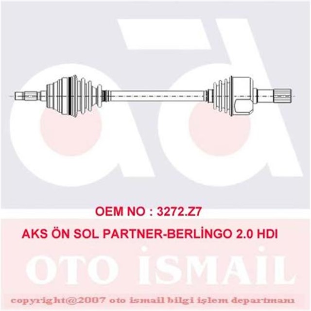 X AKS ON SOL PARTNER - BERLINGO 2.0 HDI 00