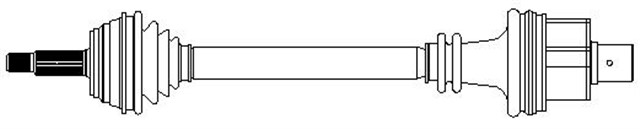 X AKS ON SAG PIMLI CLIO II 98 KNG 1.2 16V - 1.6 16V - 1.5DCI - 1.9DTI 97 ABS LI 724 MM 21/26 DIS