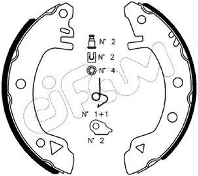 FREN PABUCU FORD EUROPE : 1.6;1.6 I;1.8;1.8 TD;1.9;2.0;2.0 4WD;2.0 I;2.0 I DOHC;2.0 I KAT;2.3 D / SI