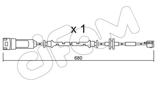 ON FREN BALATA FISI IKAZ KABLOSU VECTRA C 04/2002 VECTRA C GTS 08/2002 SIGNUM 2003 678MM
