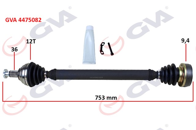 KOMPLE AKS SAG POLO - IBIZA - FABIA 1.4 16V 01 - 12 753MM