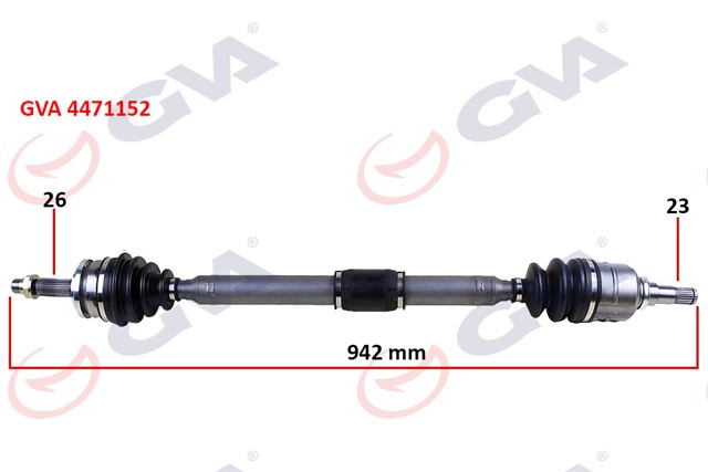KOMPLE AKS SAG AURIS 1.4 - 1.6 07 - 11 942MM
