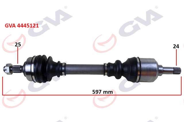 KOMPLE AKS SOL PARTNER - BERLINGO 96 - 08 1.9D 597MM