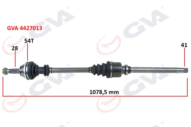 KOMPLE AKS SAG DUCATO - BOXER - JUMPER 2.5TDI 94 - 02 ABS LI 54DIS 1078MM