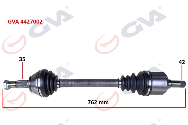 KOMPLE AKS SOL DUCATO - BOXER - JUMPER 2.5 D 94 - 02 18Q 762MM