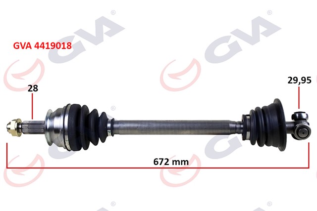 KOMPLE AKS SOL MASTER - MOVANO 1.9 DTI - DCI - 2.2 DCI - 2.5 D - DCI - 2.8 DTI 98 - 669MM