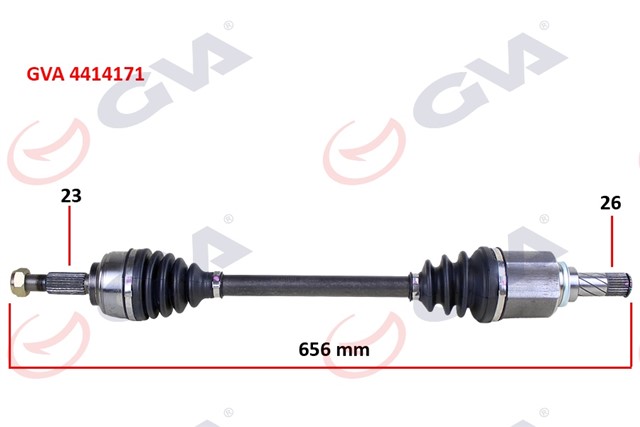 KOMPLE AKS SOL CLIO III HB 1.2 16V 05 - 12 656MM