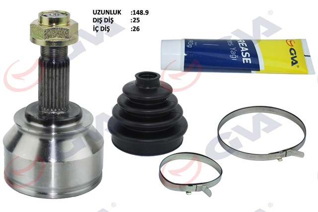 AKS KAFASI DIS ON DOBLO 1.6 MJT AT/MT 10 - 25X26X51 149MM