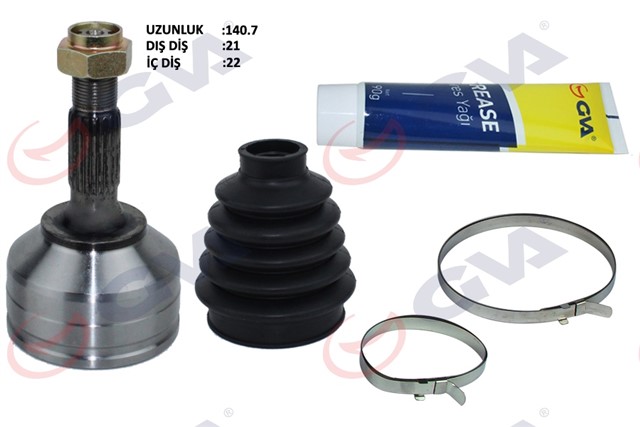 AKS KAFASI DIS ON PEUGEOT 206 1.4 - 1.6 TU5 98 - 06 21X22X48 140.5MM